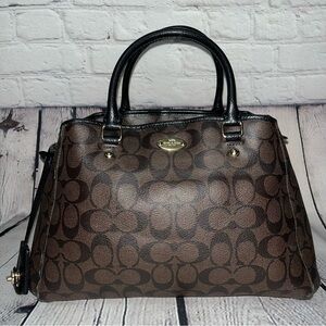 Vintage Y2K Coach Margot Signature Carryall Satchel Crossbody Handbag